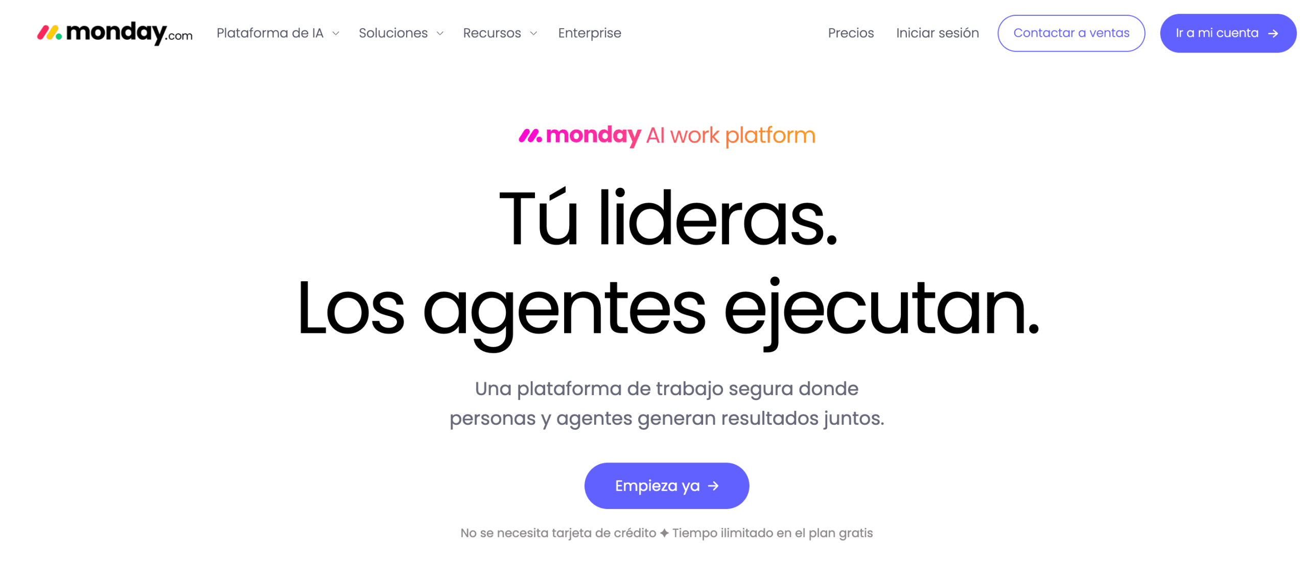 Monday Interfaz de Monday para gestionar proyectos, tareas y flujos de trabajo