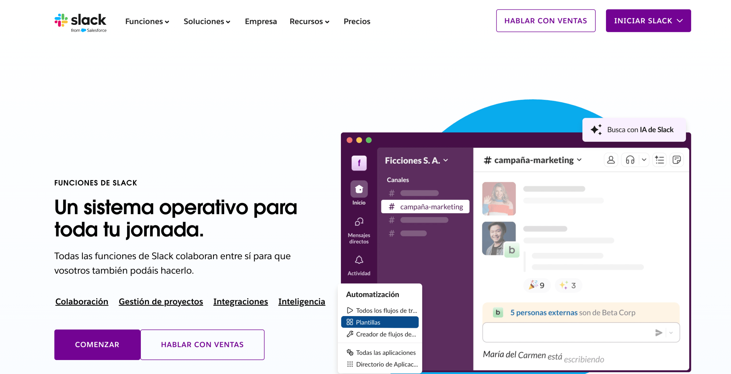 Slack Canales de Slack para la comunicación en equipo