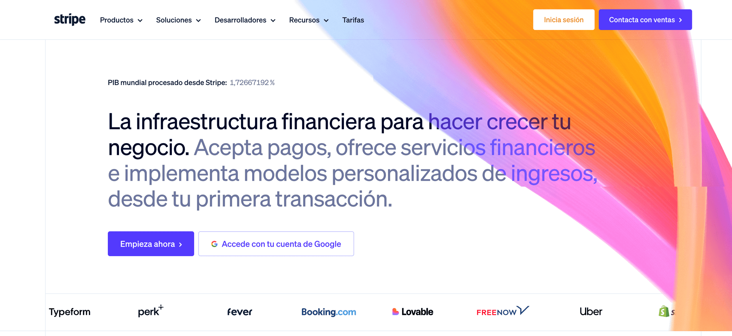 Stripe Stripe, plataforma de procesamiento de pagos online y gestión de suscripciones