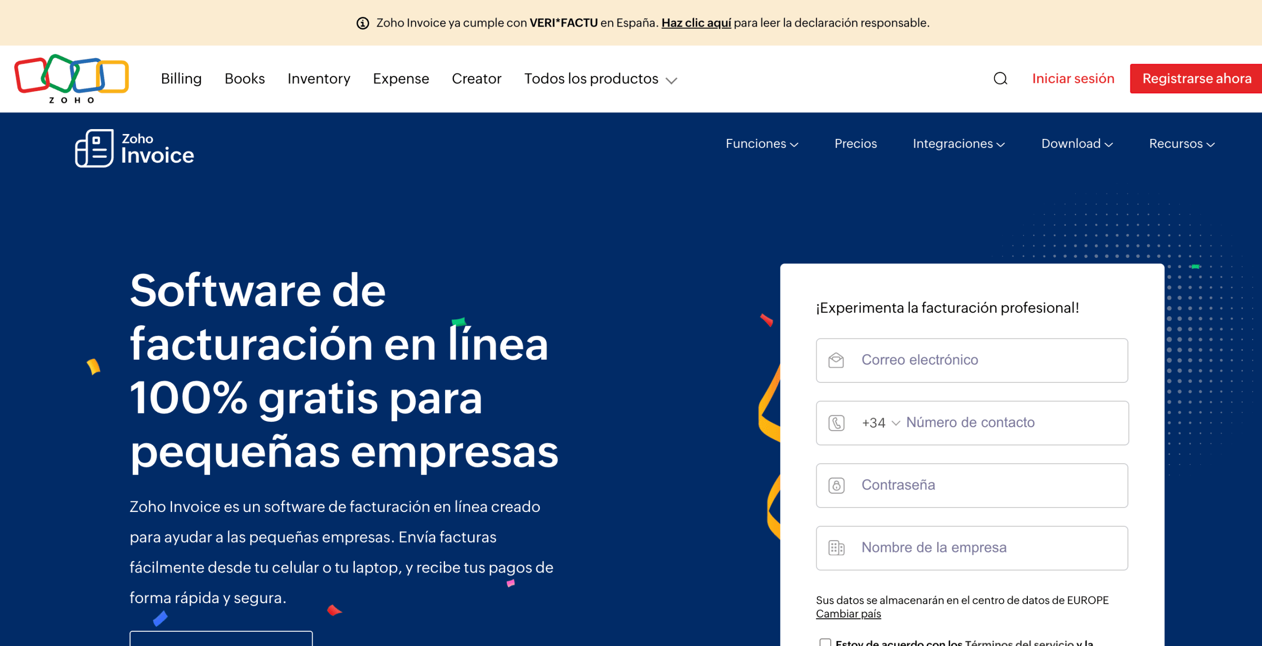 Zoho Invoice Zoho Invoice, software gratuito para crear, enviar y gestionar facturas