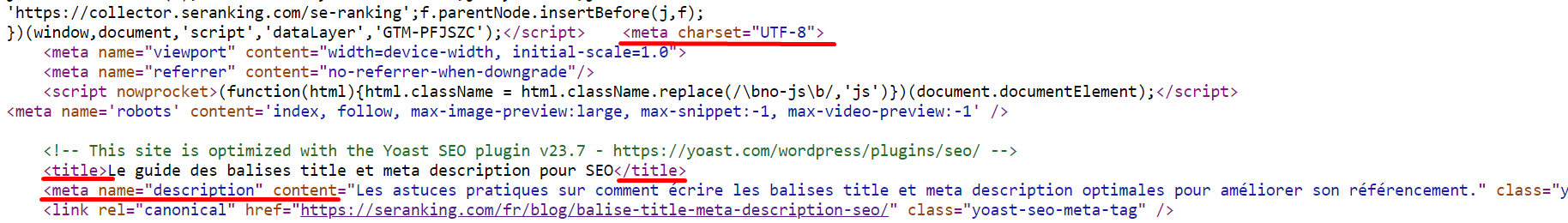 Exemple de code HTML