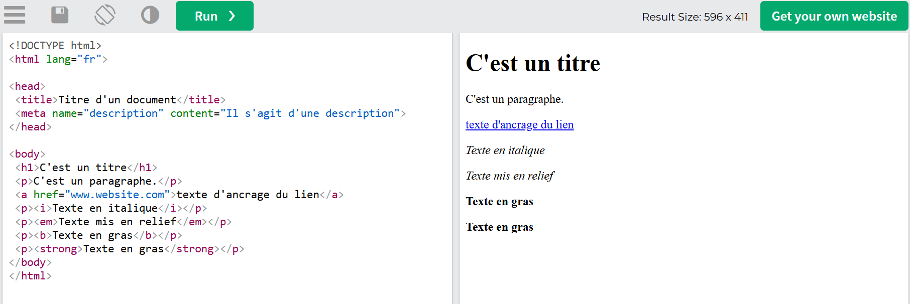 L’exemple des balises <i>, <em>, <b> et <strong>