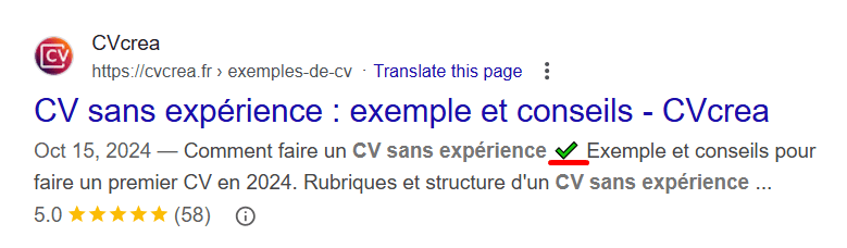 Emojis dans la description de la page