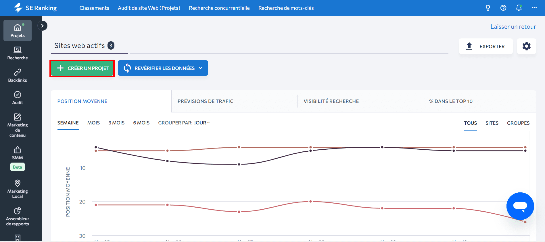 Configuration du compte GA