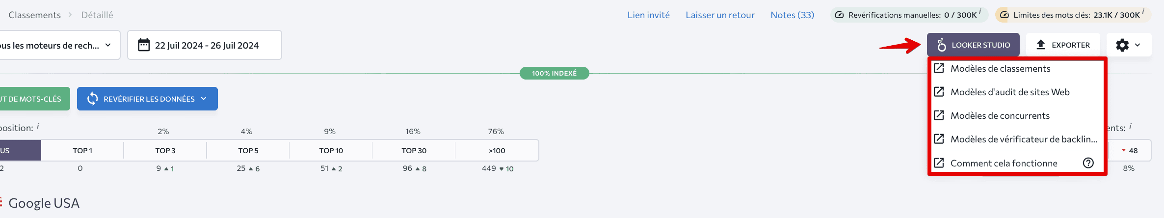 Comment configurer le connecteur SE Ranking dans Looker Studio