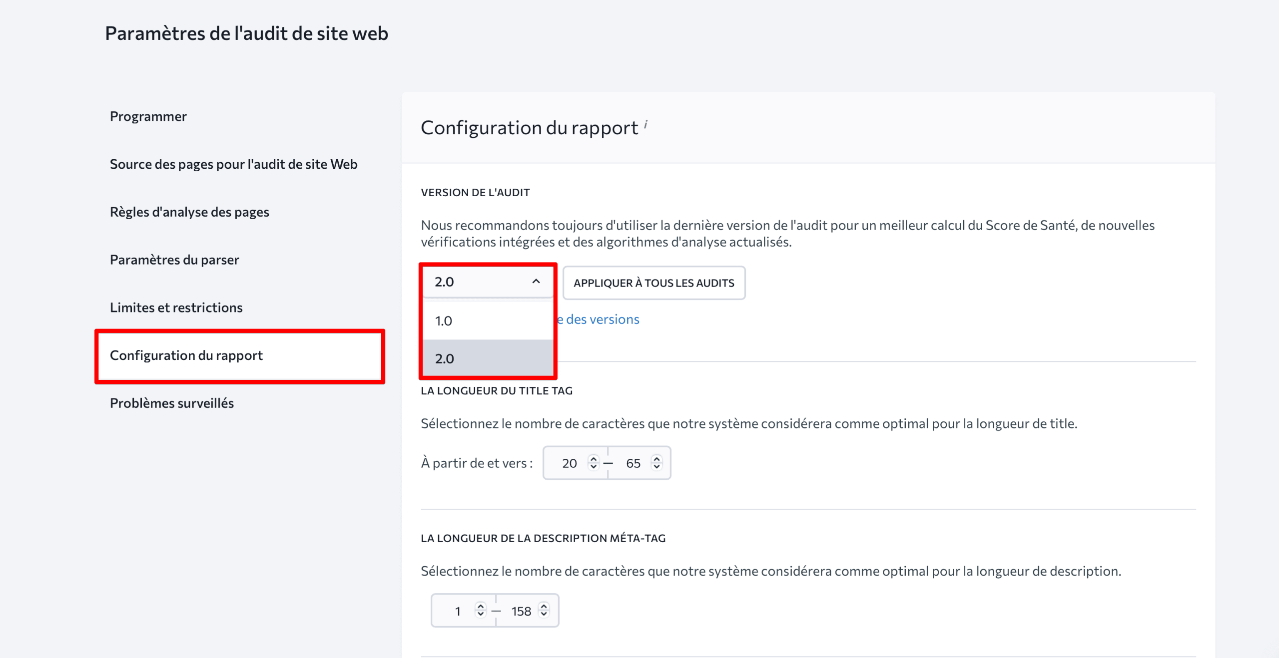 Audit de site Web 2.0