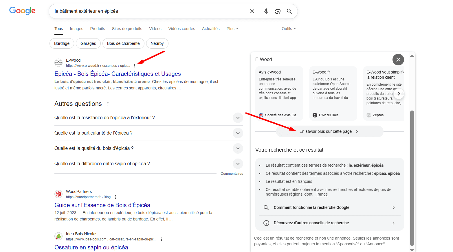 Comment ouvrir l’onglet À propos de cette page