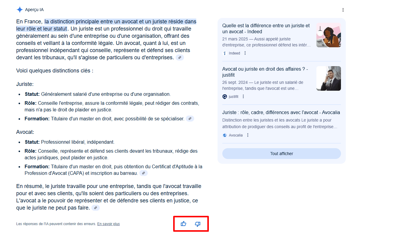 Comment évaluer la réponse générée par l’IA