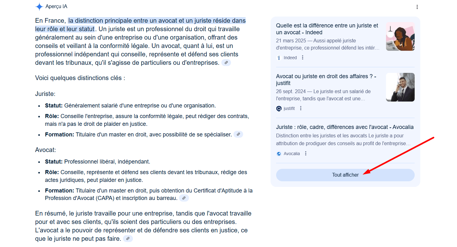Afficher tout le bouton dans les AOI