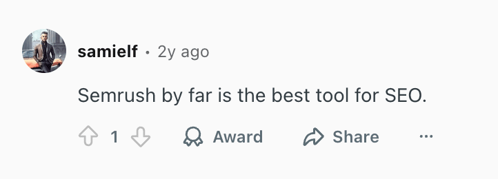 Ce que les gens disent à propos de Semrush
