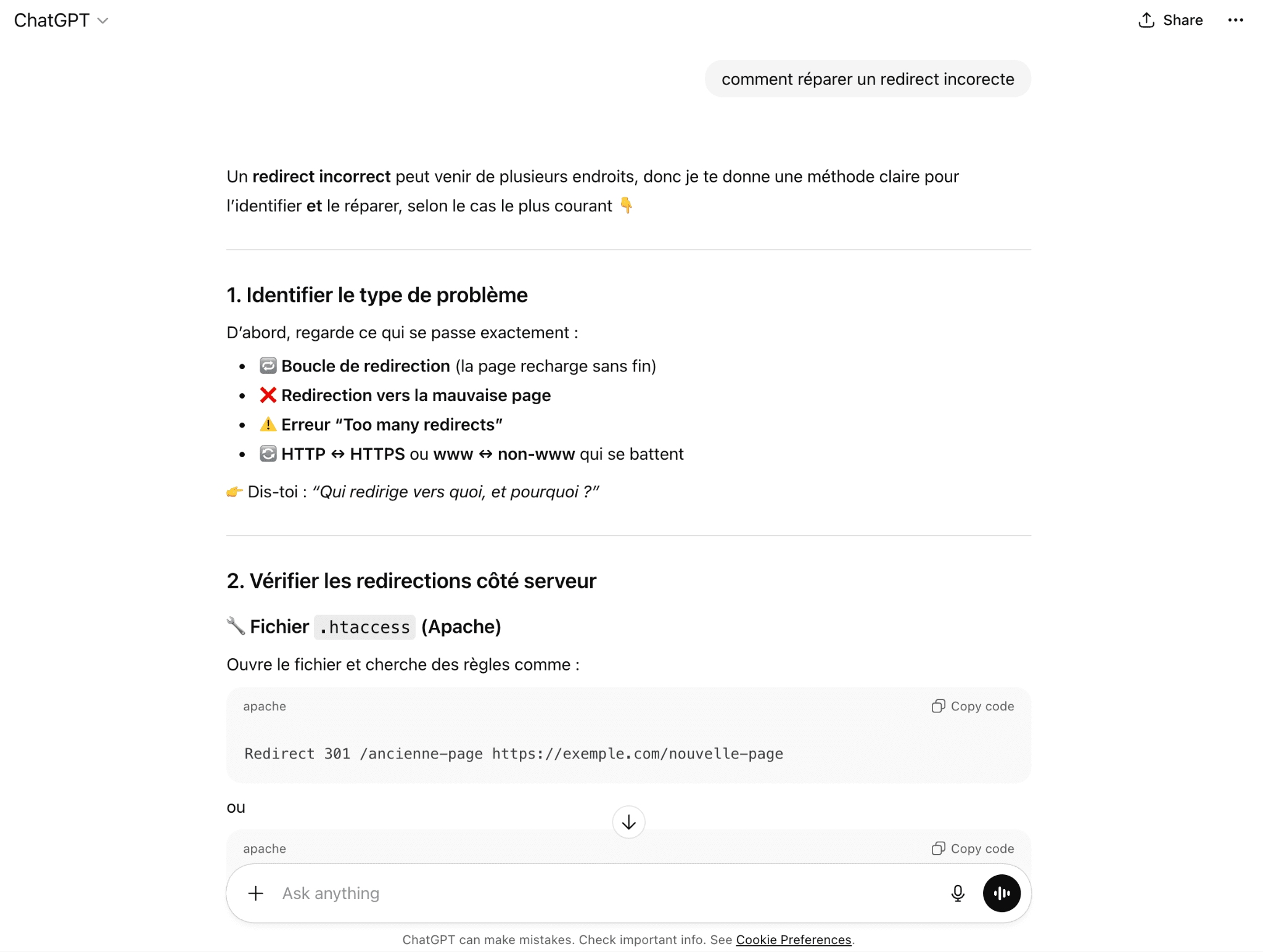 ChatGPT Interface de ChatGPT