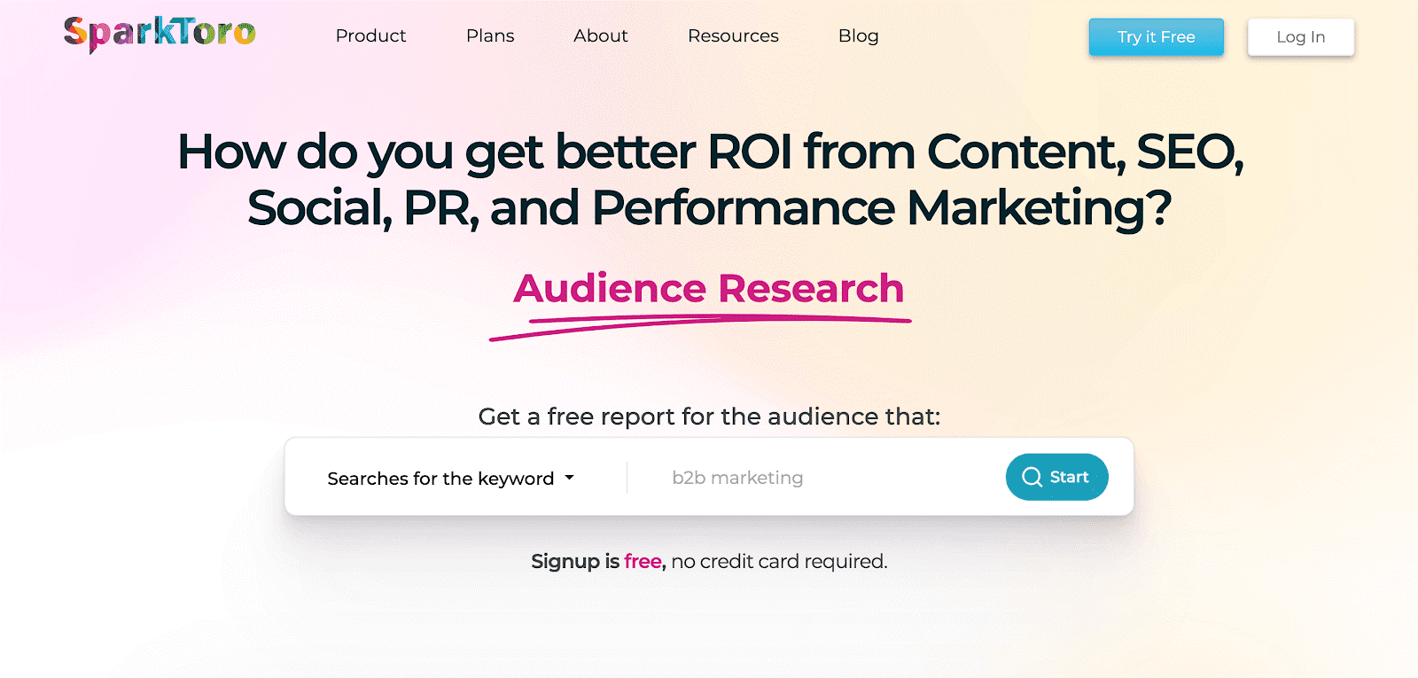 Outil SparkToro SparkToro