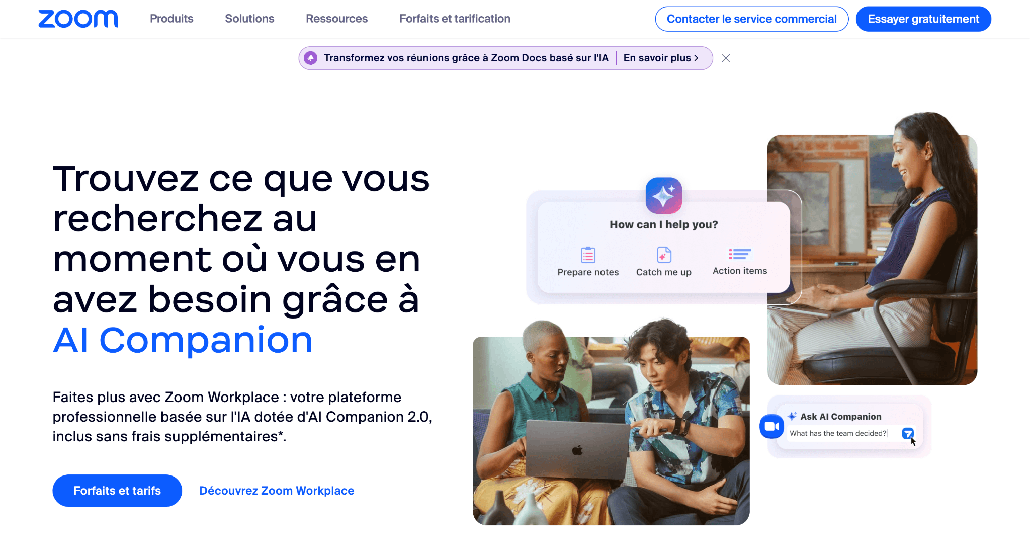 Zoom pour la visioconférence Zoom