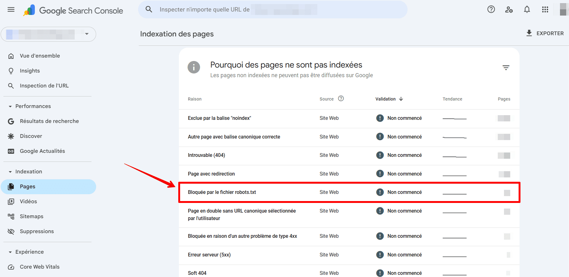 bloqué par robots.txt