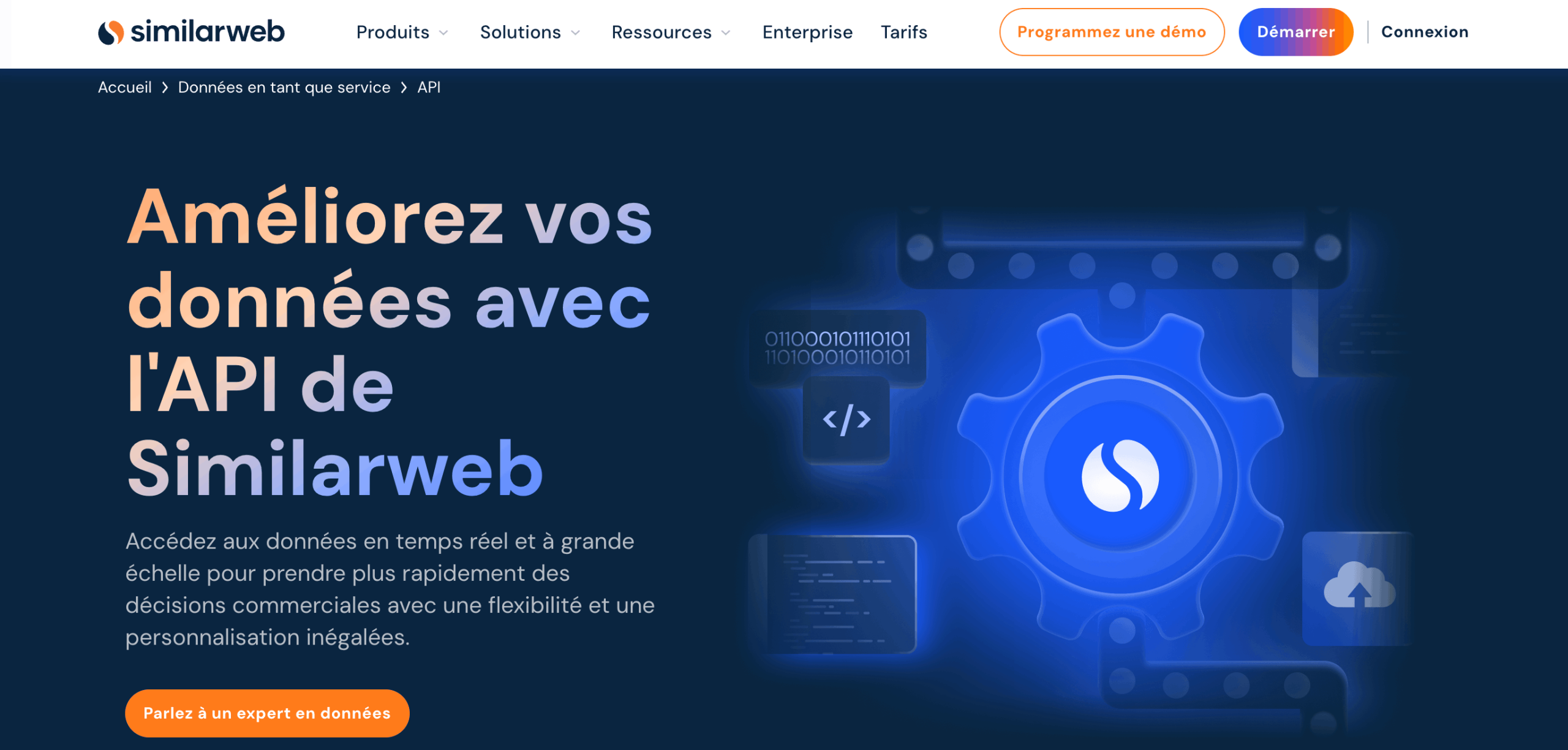 API SimilarWeb Page de l'API SimilarWeb