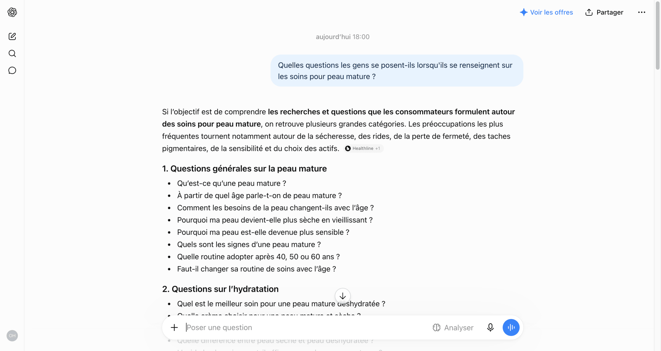 Obtenir des suggestions de prompts auprès des LLM Demander aux LLM quelles questions posent les utilisateurs