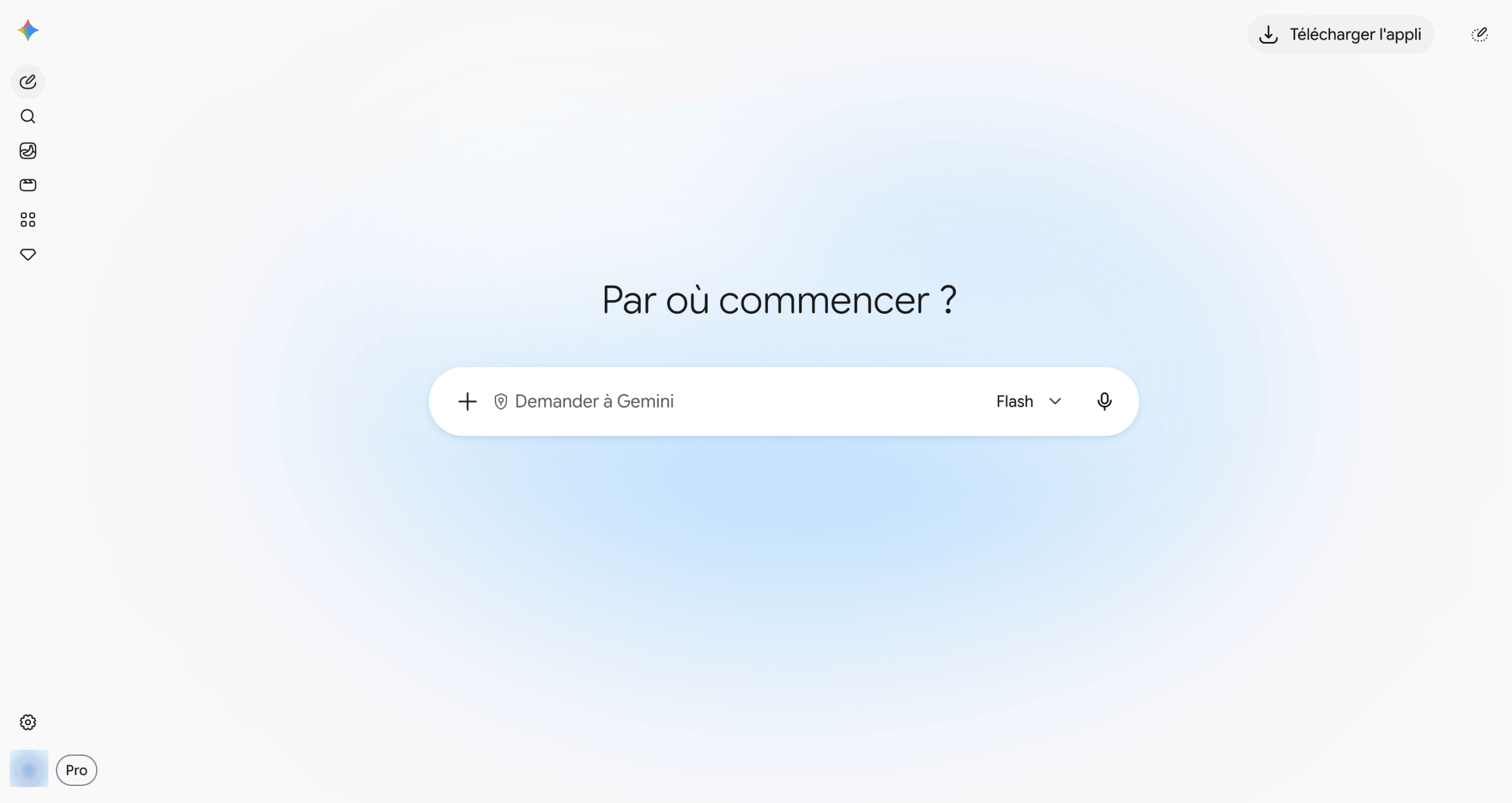 Gemini – interface Interface de Google Gemini