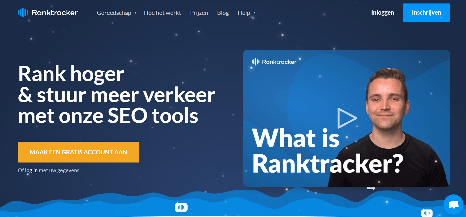 Ranktracker homepage