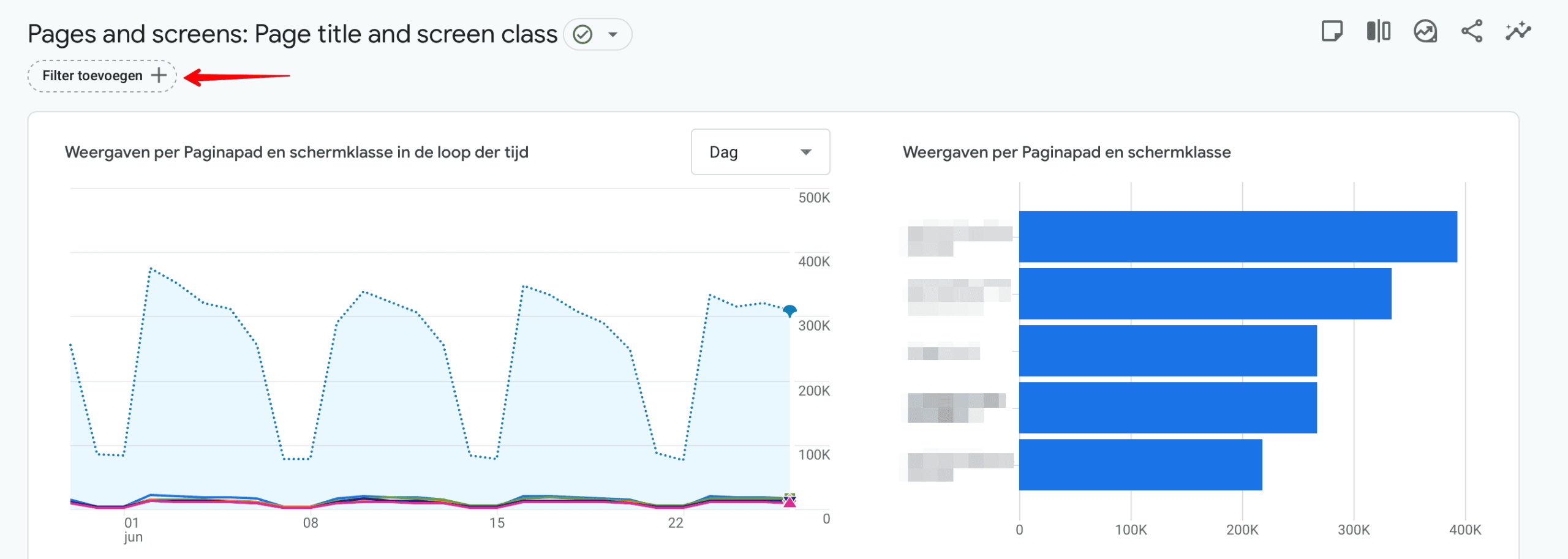 Customize report button in GA4