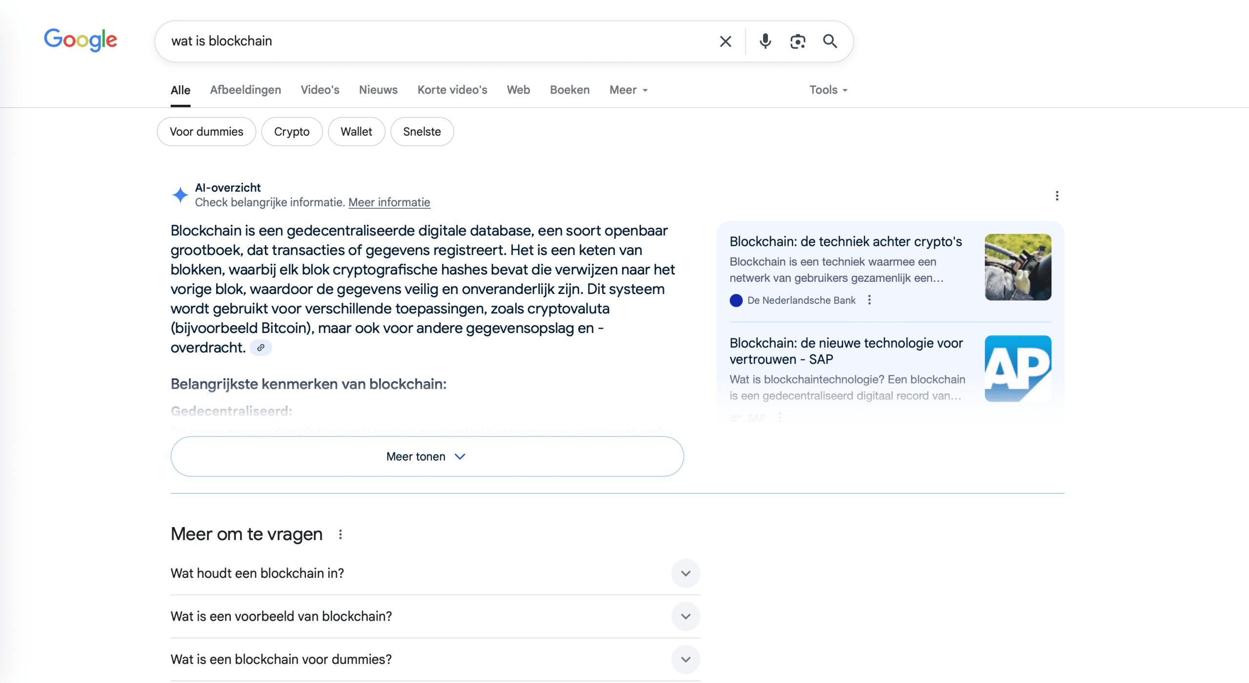 Google-interface