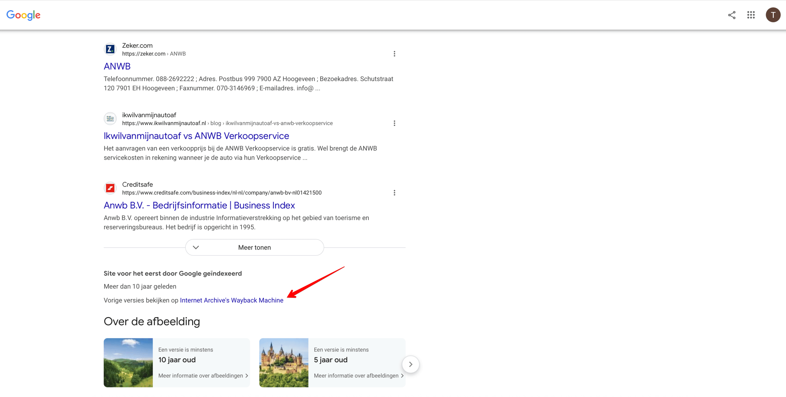 Link to the Web Archive with saved copy