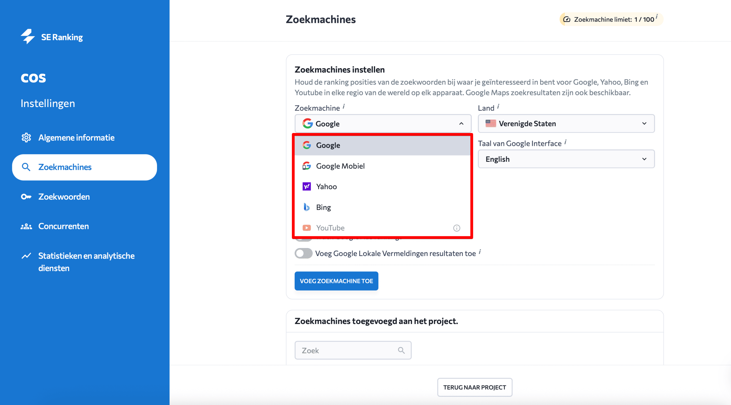 Volg Bing met SE Ranking