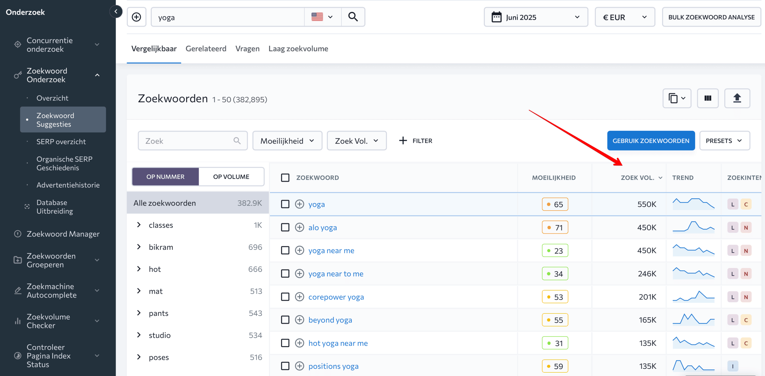 SE Ranking’s Keyword Planner