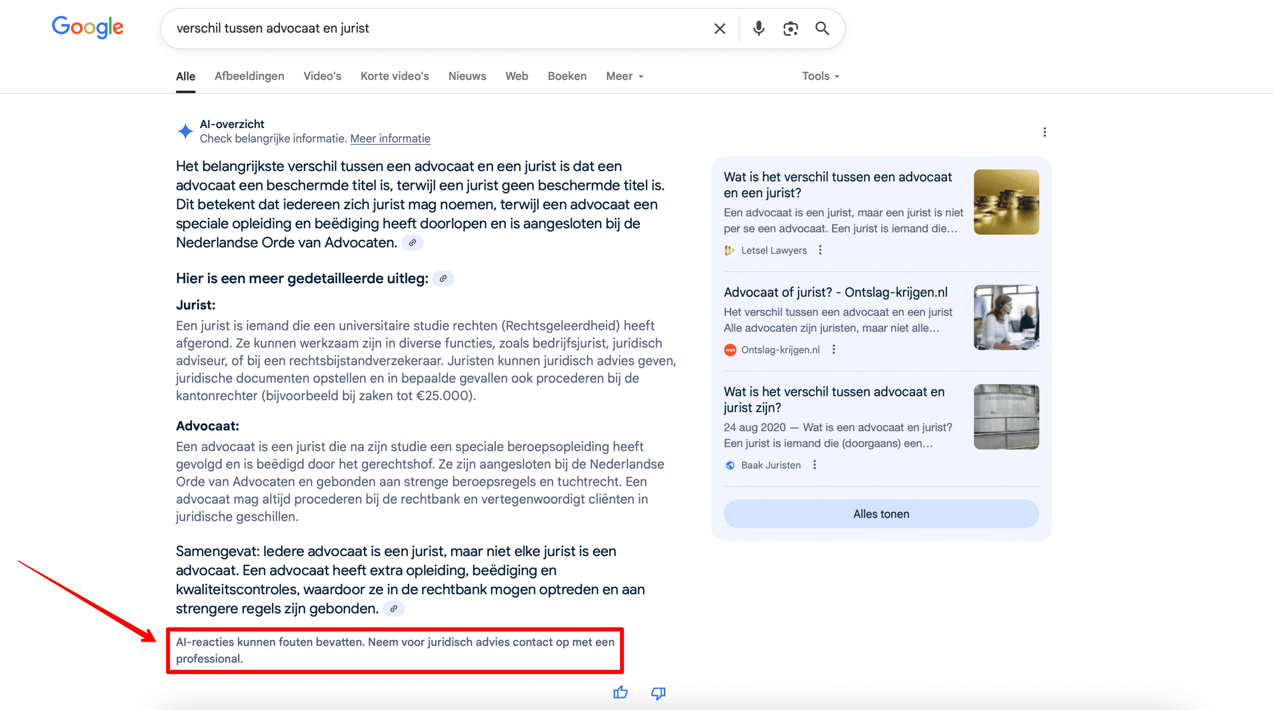 AI Overviews disclaimers for YMYL (Your Money or Your Life) queries