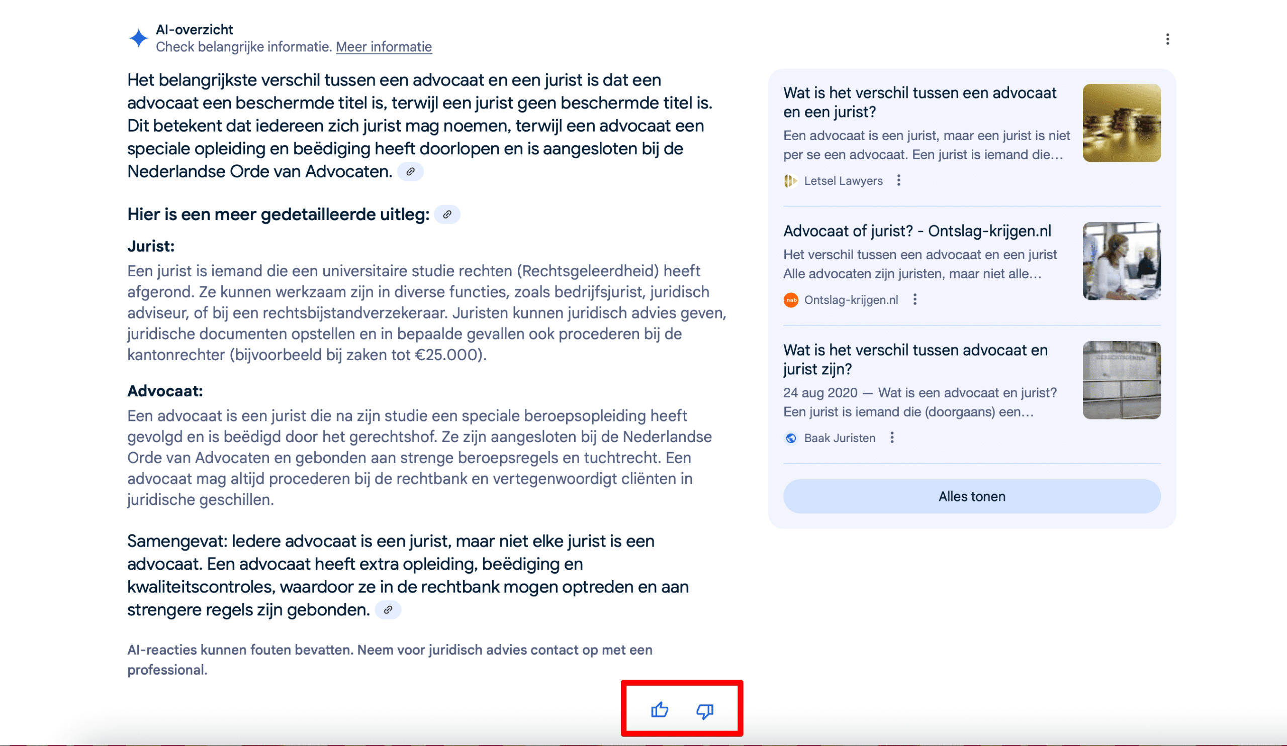 How to rate the AI generated response