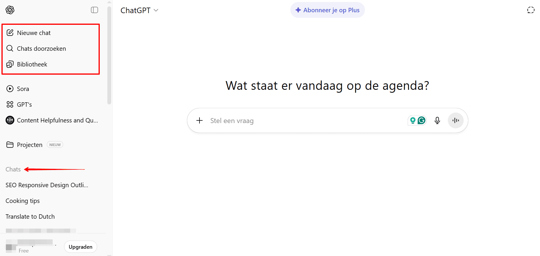 De interface en gebruikerservaring van ChatGPT