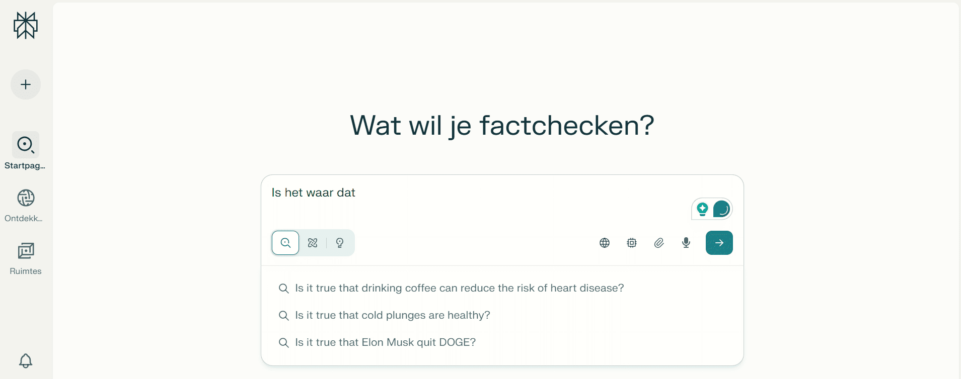 Snelle suggesties in Perplexity AI