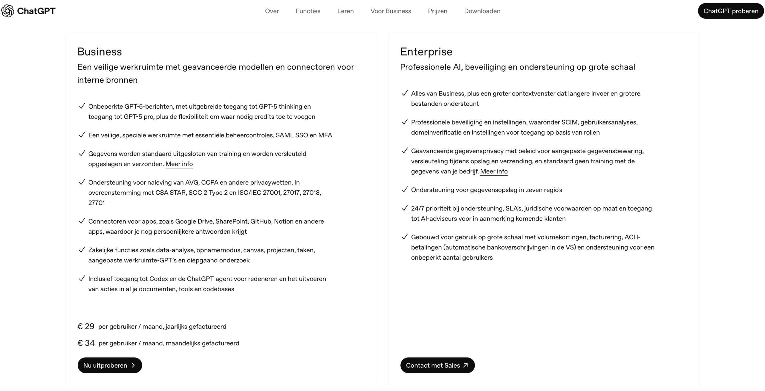 Prijzen (ChatGPT)