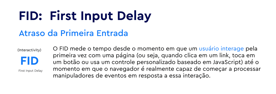 FID: First Input Delay