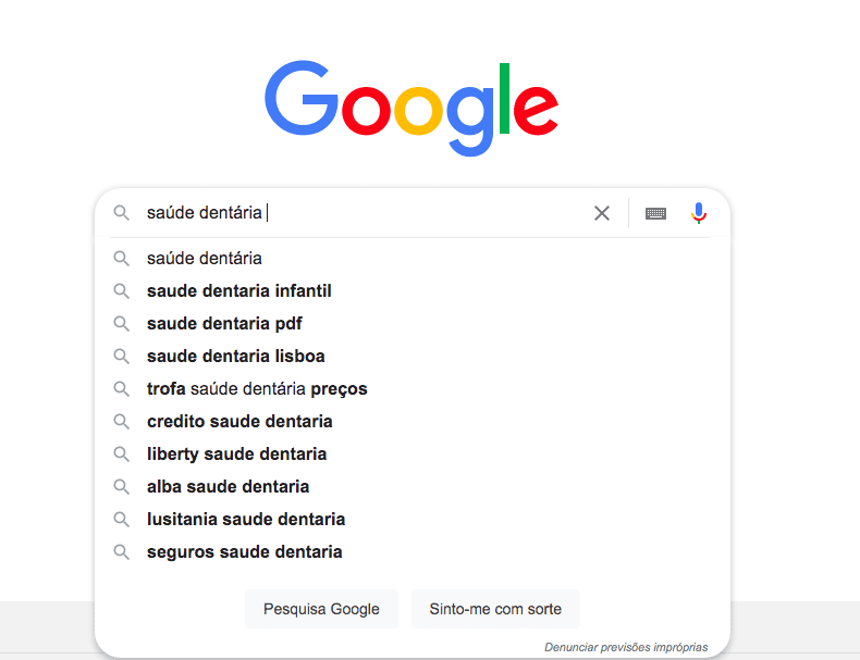 google sugestions