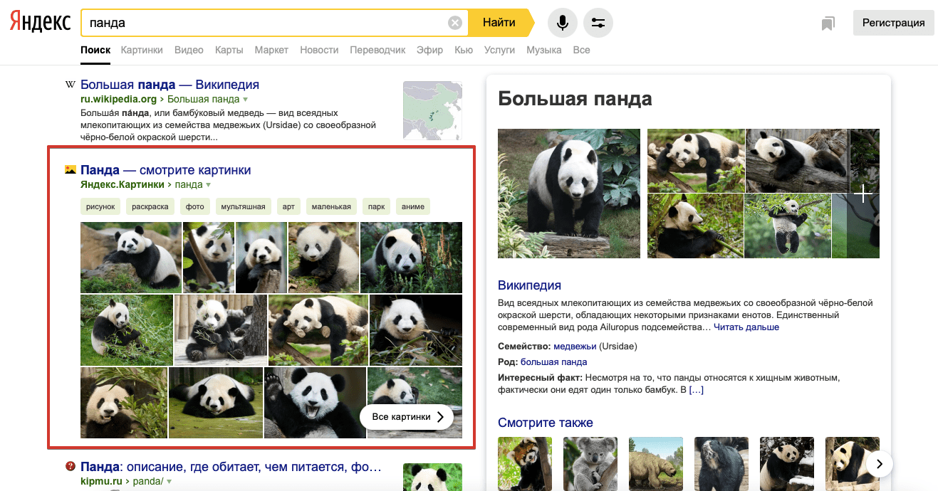 Картинки по запросу в Яндексе