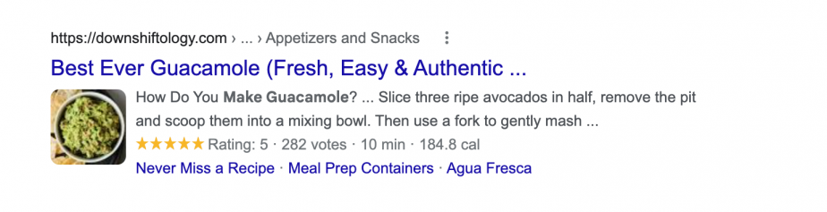 recipe Google