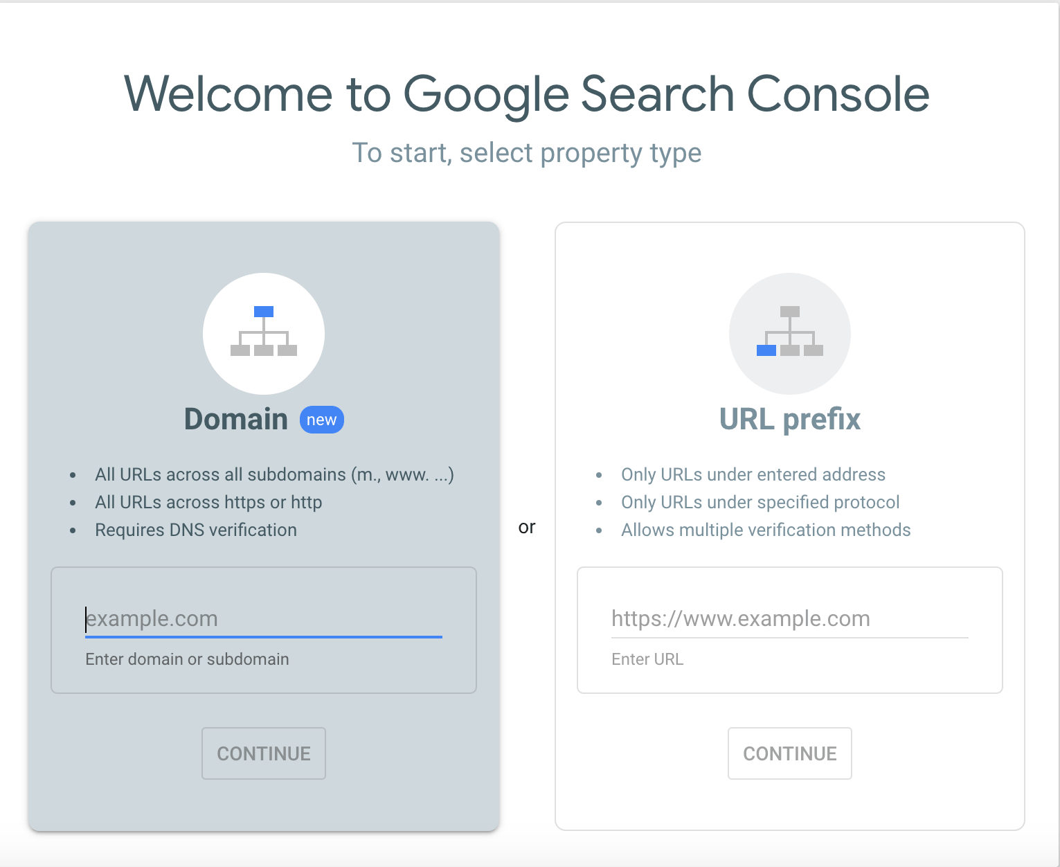 Ajout de propriété à GSC (Google Search Console)
