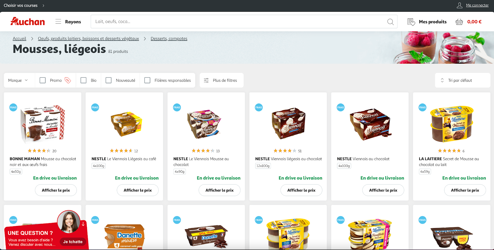 Menu d'un site 2