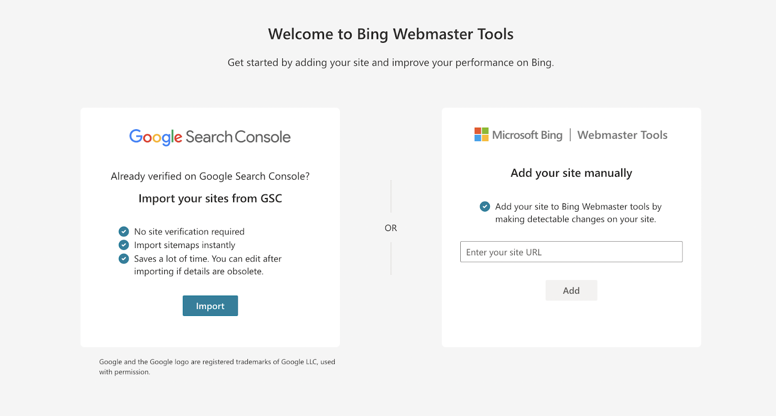 Das Einrichten von Bing Webmaster Tools