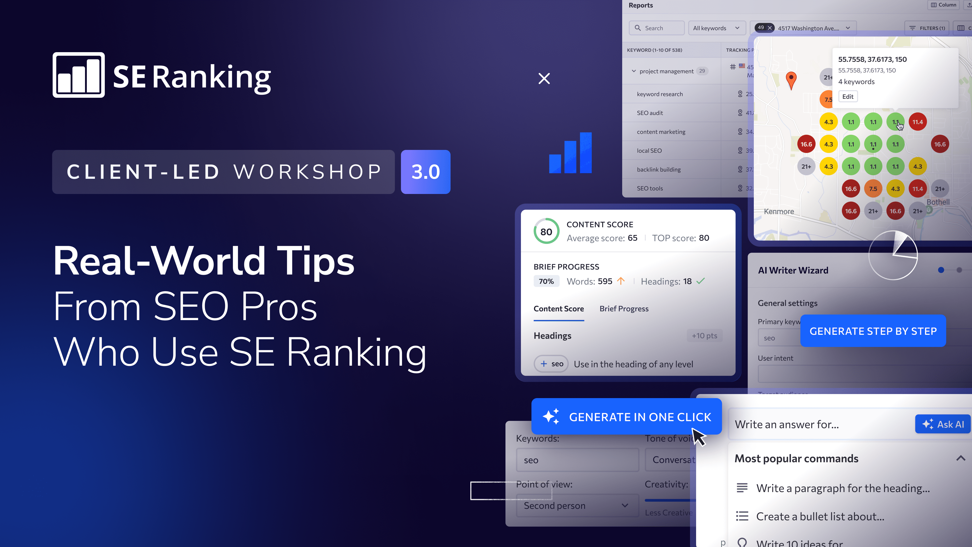 Client Led Service Client-Led Workshop 3.0: Real-World Tips From SEO Pros Who Use SE Ranking