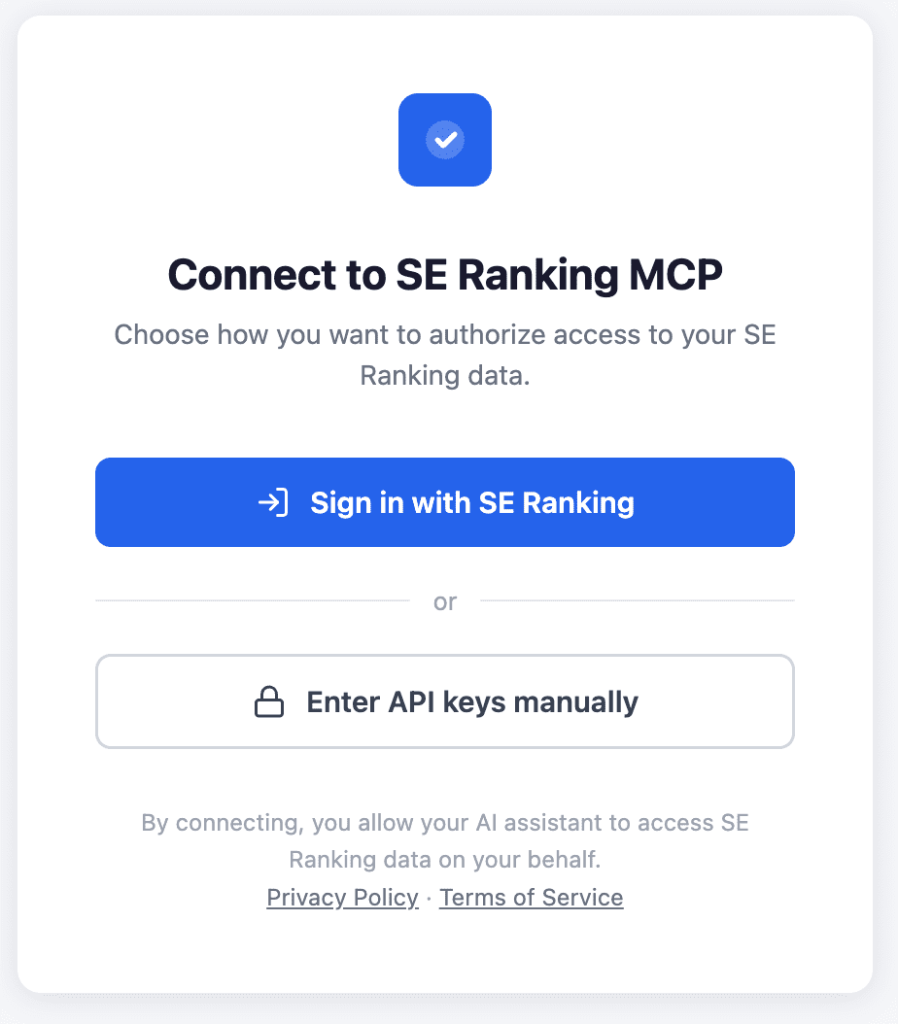 MCP Server - SE Ranking API Documentation