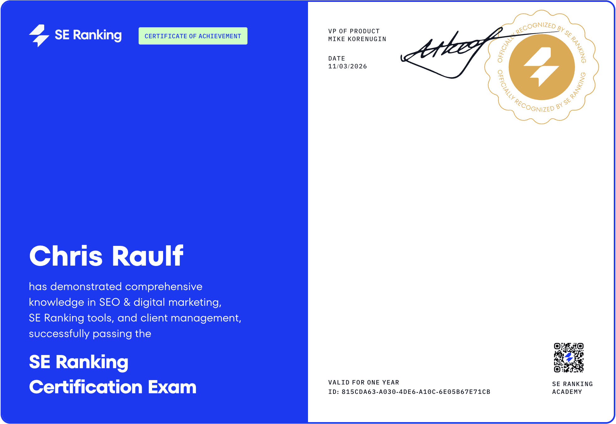 Boost your professional standing with SE&nbsp;Ranking’s certification program